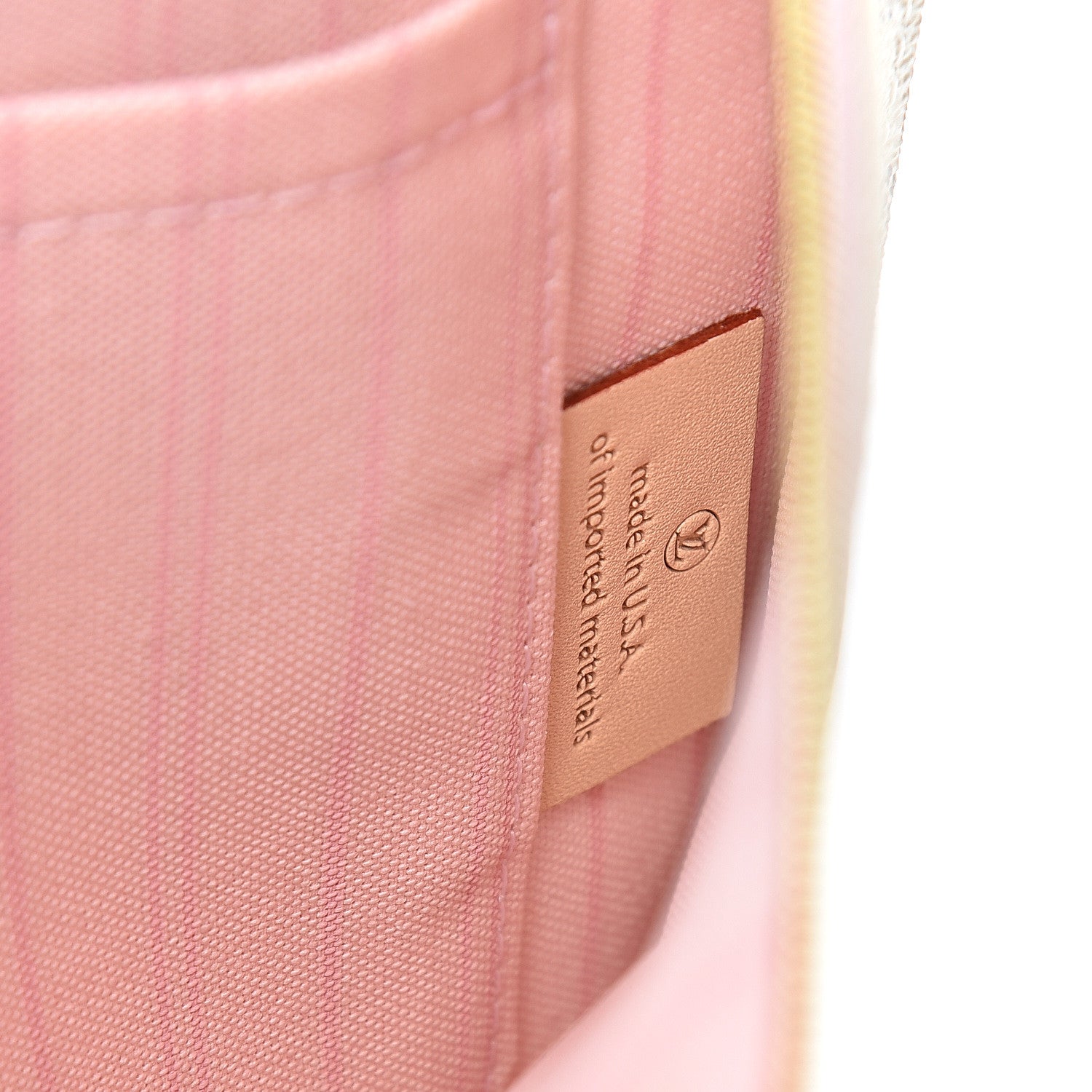 Louis Vuitton Damier Azur Neverfull MM GM Pochette Rose Ballerine 7 of 8