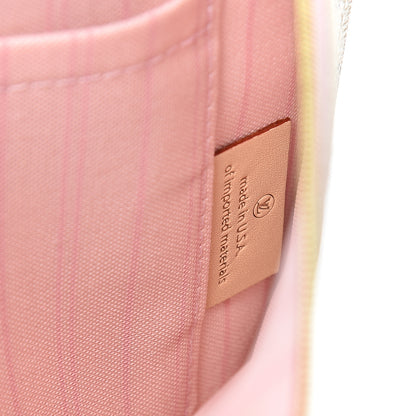 Louis Vuitton Damier Azur Neverfull MM GM Pochette Rose Ballerine 7 of 8