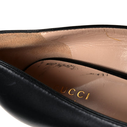 Gucci Malaga Kid GG Marmont Fringe Platform Loafer Pumps 39 Black 8 of 10