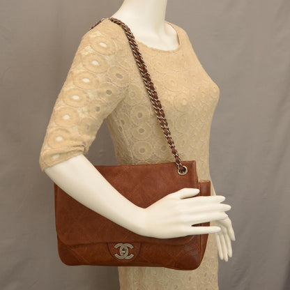 Chanel Caviar Outdoor Ligne Flap Brown 2 of 10