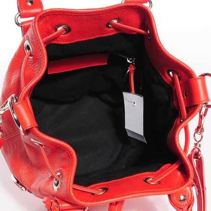 Balenciaga Matte Goatskin Rubber Covered Classic Hardware Mini Pompon Rouge Coquelicot Rouge Braise 5 of 13