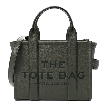 Marc Jacobs Grained Calfskin Small The Tote Bag Bronze Green 1 of 13