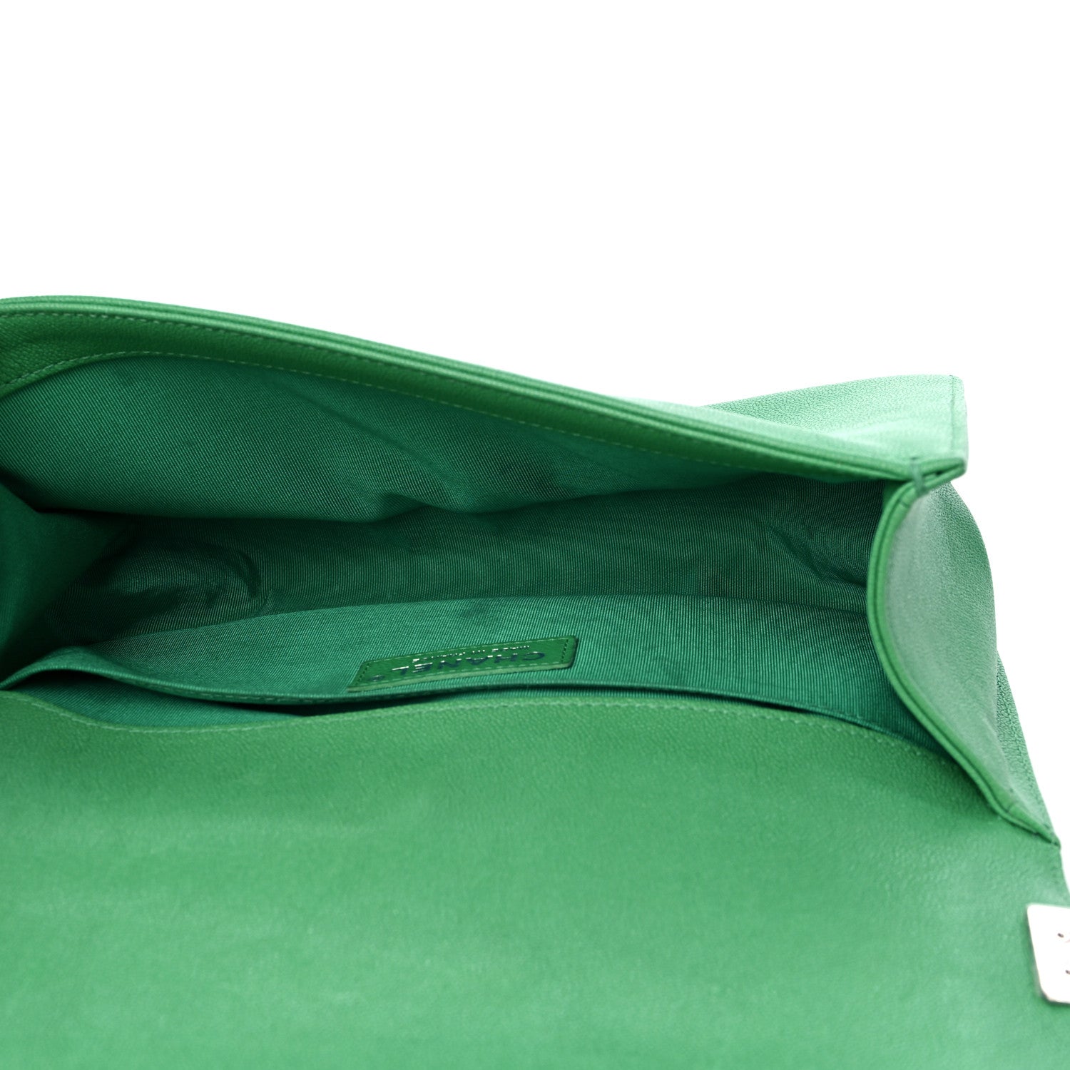 Chanel Caviar Quilted Medium Boy Flap Green 5 of 14