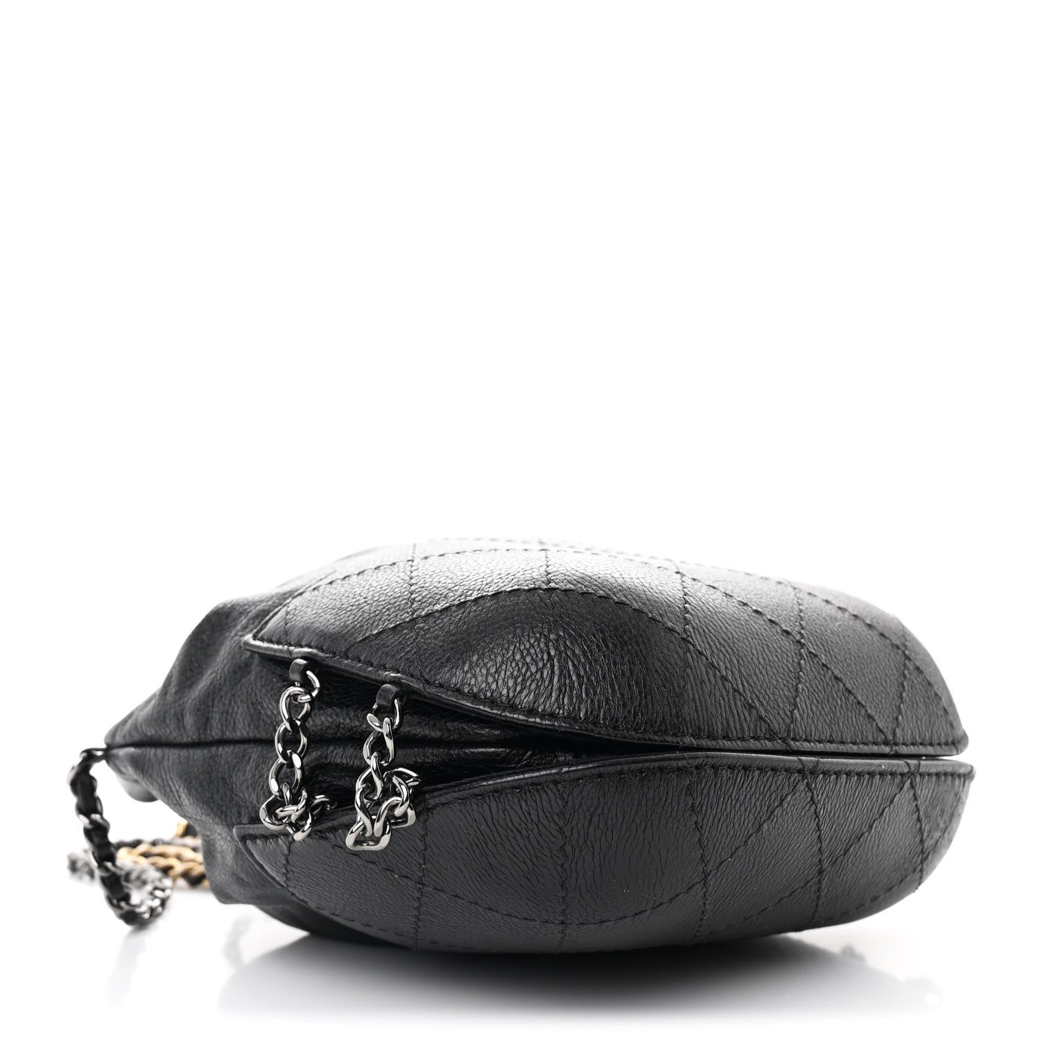 Chanel Calfskin Quilted Small Gabrielle Bucket Black 4 of 10
