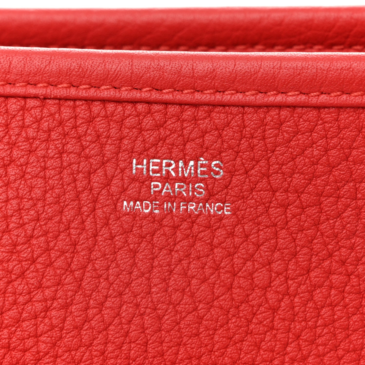 Hermes Taurillon Clemence Evelyne III GM Rouge Garance 6 of 12