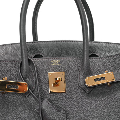 Hermes Togo BIRKIN 30 Etain 6 of 11