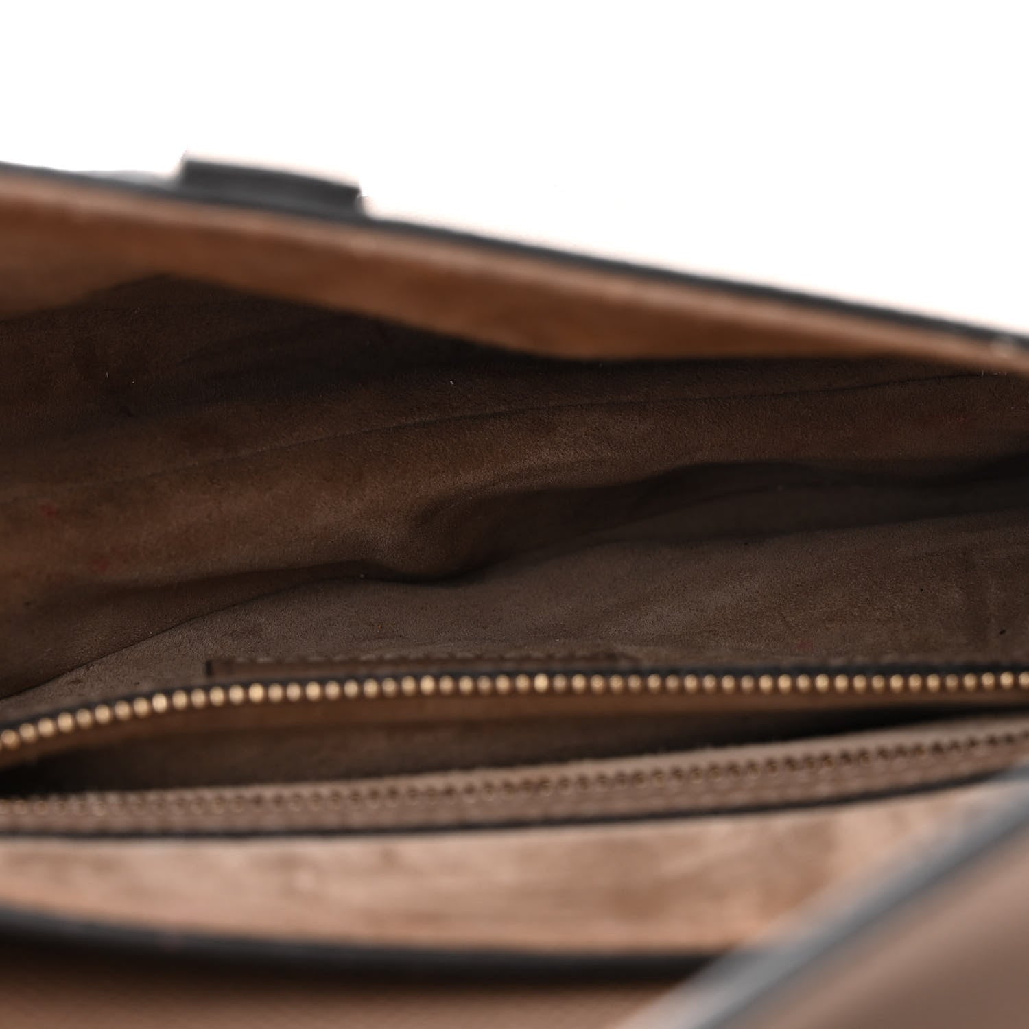 Christian Dior Grained Calfskin Saddle Bag With Strap Warm Taupe 5 of 9