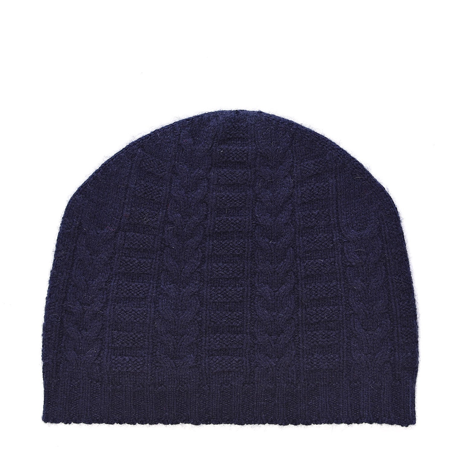Chanel CHANE Cashmere CC Beanie Hat Navy 3 of 4