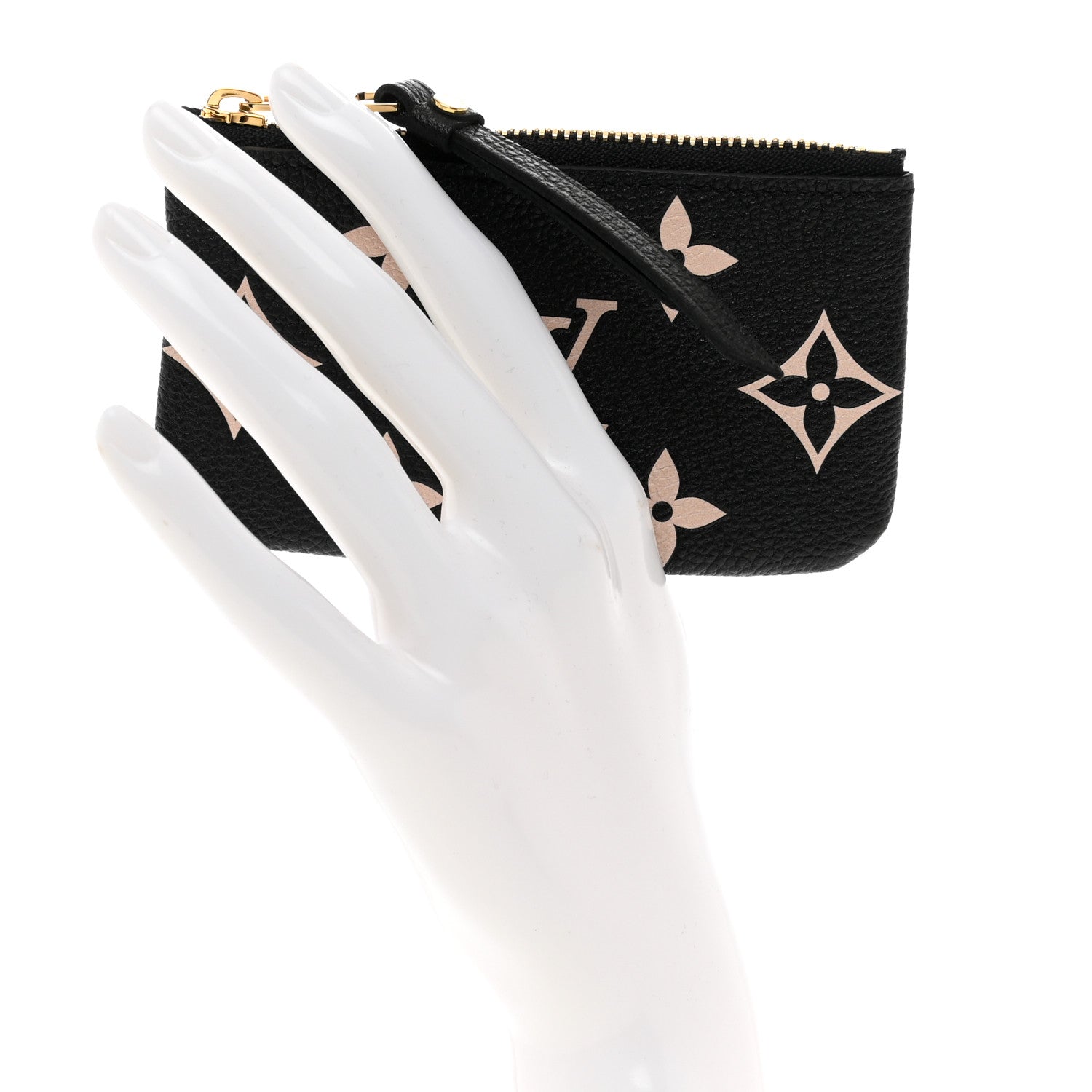 Louis Vuitton Empreinte Monogram Giant Key Pouch Black Beige 2 of 6