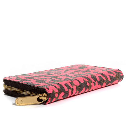 Louis Vuitton Monogram Graffiti Zippy Wallet Fuchsia 5 of 8