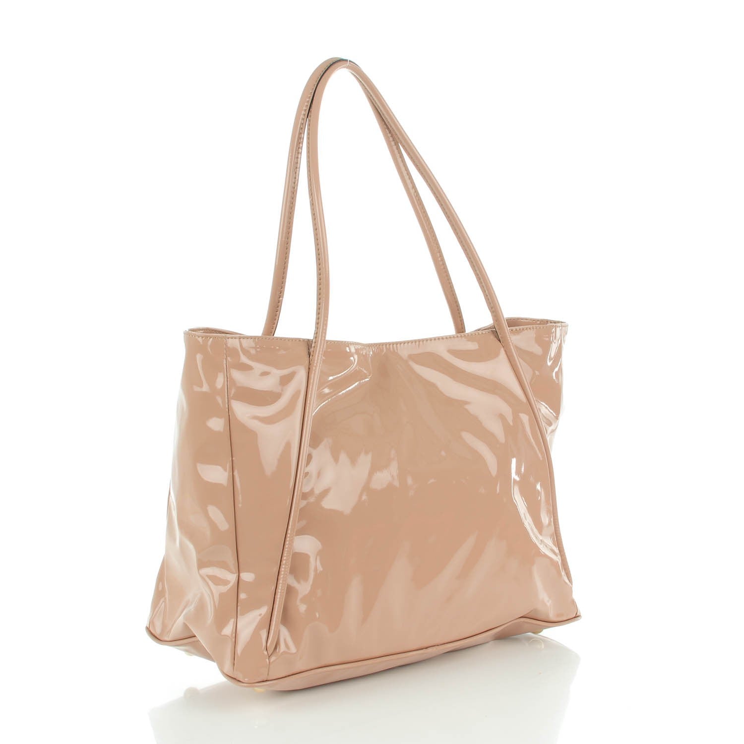 Valentino Garavani Patent Lacca Bow Tote Nude 3 of 8