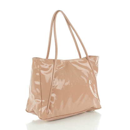 Valentino Garavani Patent Lacca Bow Tote Nude 3 of 8