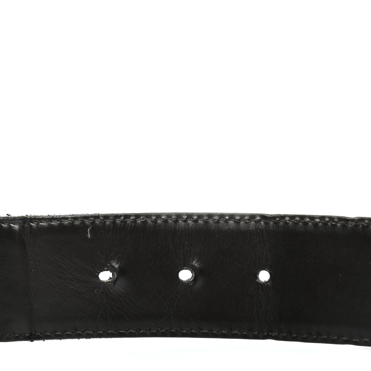 Gucci Calfskin Web Interlocking G Belt 100 40 Navy 3 of 6