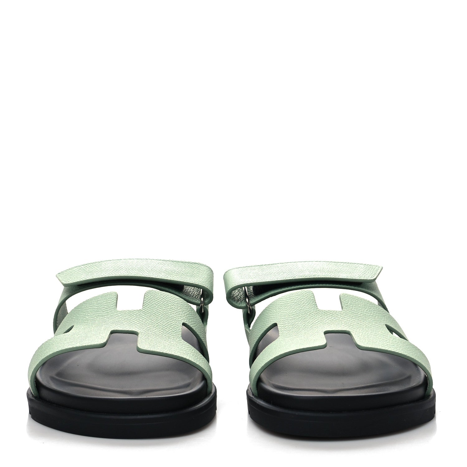 Hermes Epsom Womens Chypre Sandals 40 Vert Jade 2 of 8