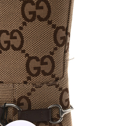 Gucci Monogram Jumbo GG Cordovan Lux Zelda Harness Riding Boots 36.5 Camel Ebony New Acero 8 of 8
