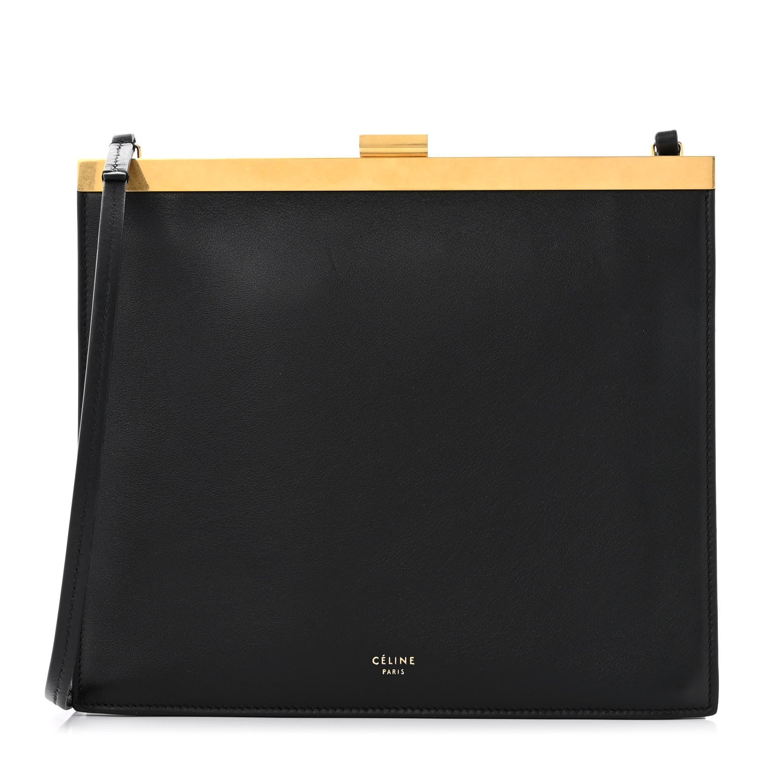 Celine Smooth Calfskin Mini Clasp Bag Black 1 of 11