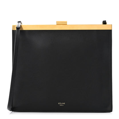 Celine Smooth Calfskin Mini Clasp Bag Black 1 of 11