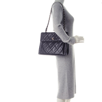 Chanel Caviar Quilted Flap Shoulder Bag Purple 2 of 9