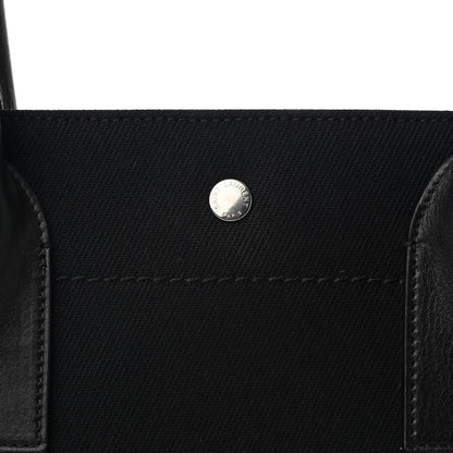 Saint Laurent Linen Calfskin Rive Gauche Tote Black 8 of 12
