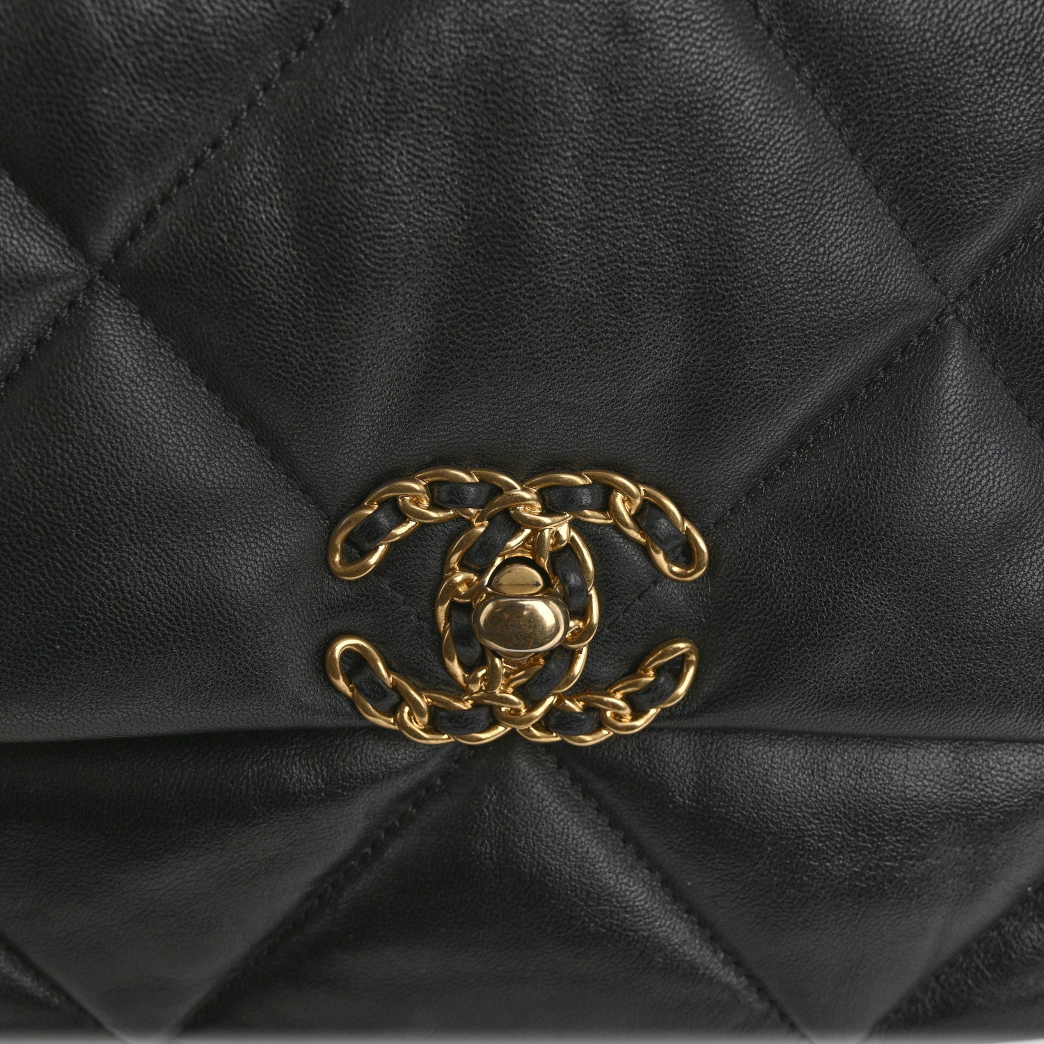 Chanel Lambskin Quilted Medium Chanel 19 Flap Black 12 of 13