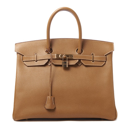 Hermes Ardennes Birkin 35 Gold 1 of 33