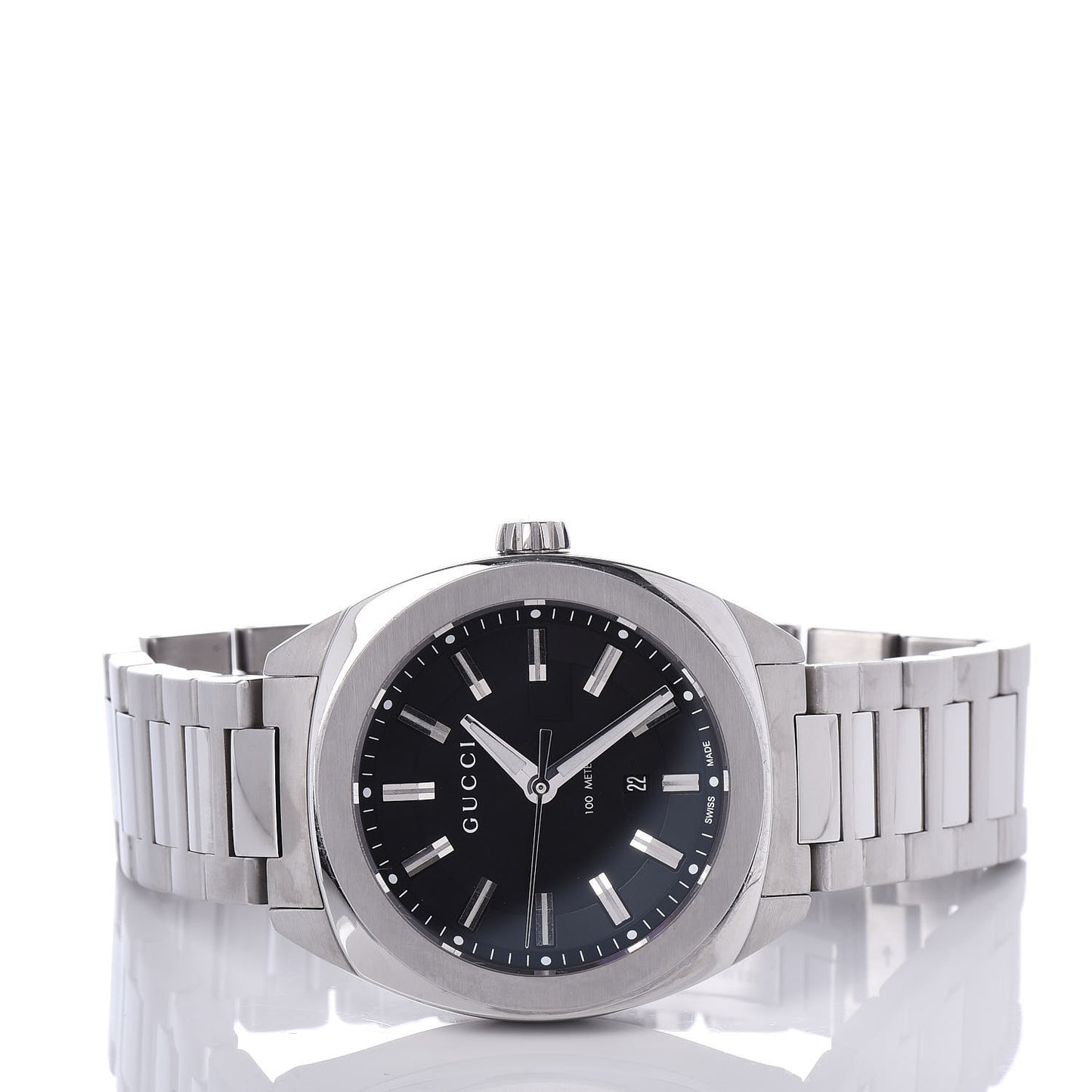 Stainless Steel 37mm GG2570 Quartz Watch Black