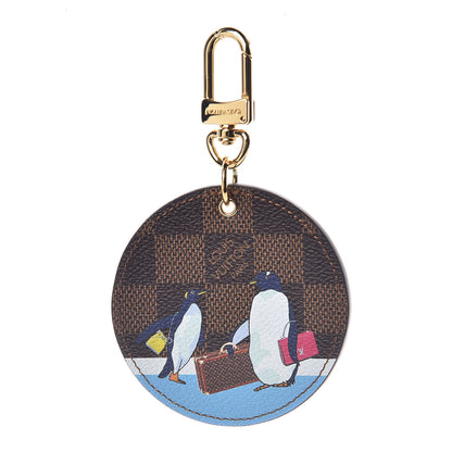 Louis Vuitton Damier Ebene Illustre Manchot Bag Charm Key Ring 1 of 7