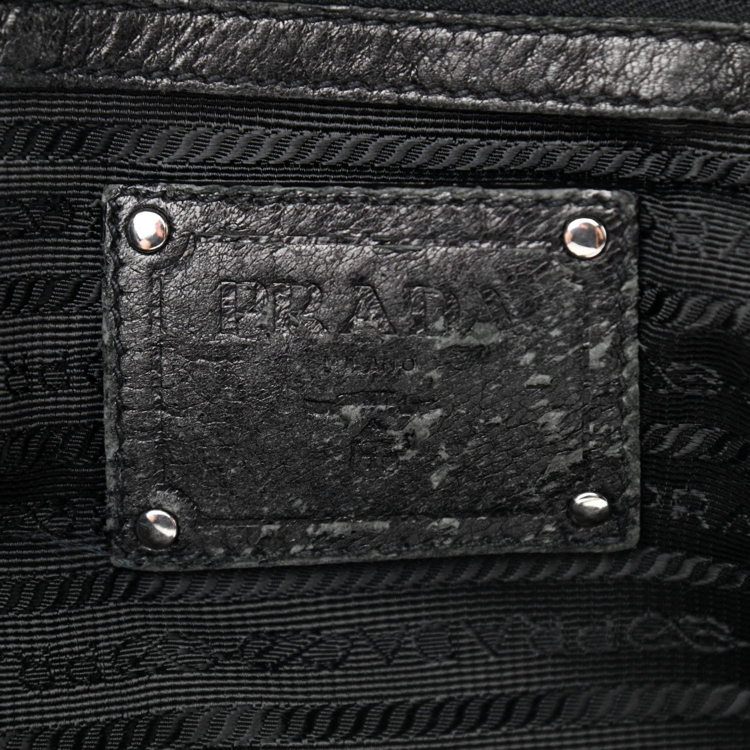 Prada Vitello Daino Tote Black 5 of 12