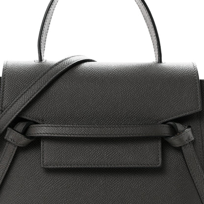 Celine Grained Calfskin Nano Belt Bag Grey 7 of 9