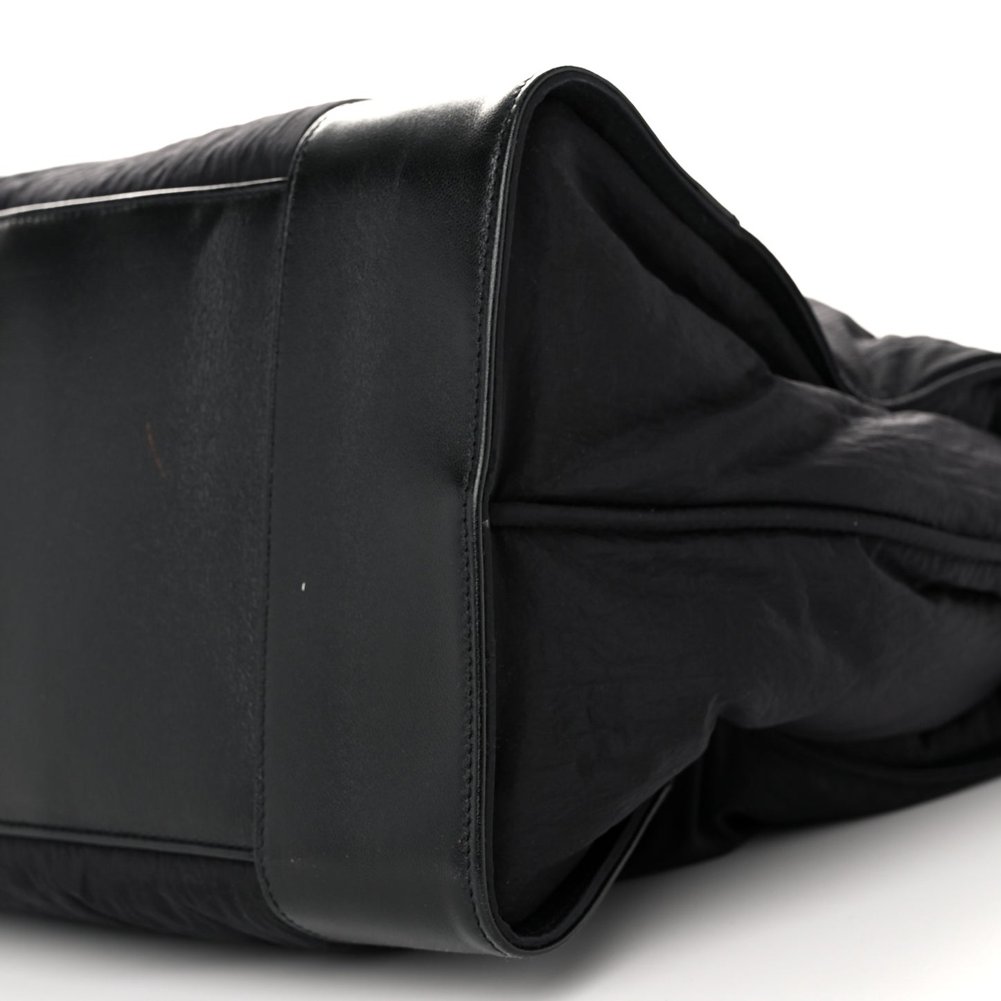 Nylon Calfskin 48H Sac De Jour Duffle Black
