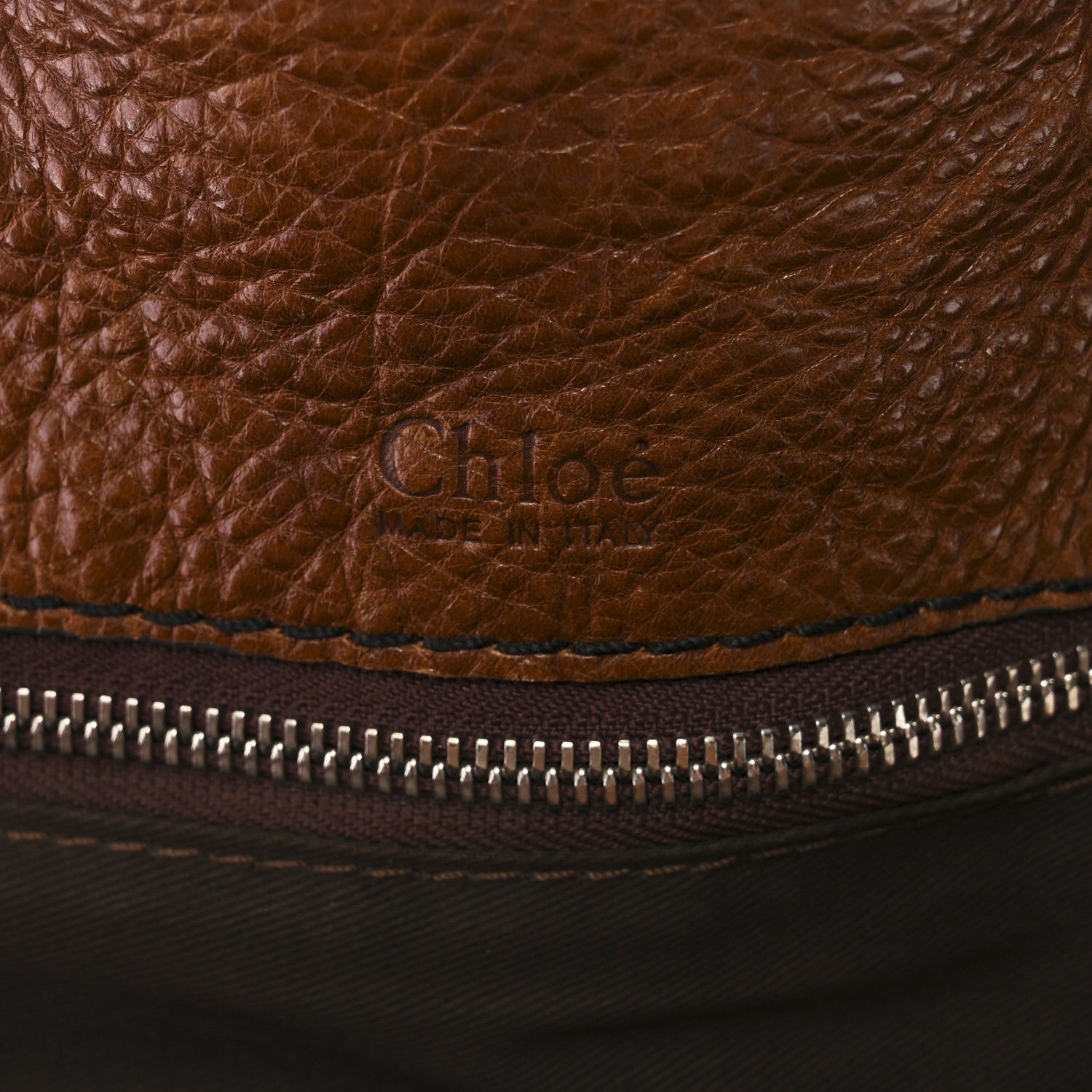 Chloe Calfskin Edith Dome Bowler Muscade 9 of 12