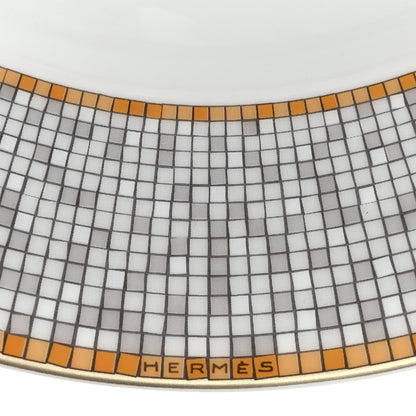 Hermes Porcelain Mosaique Au 24 Soup Bowl Gold 4 of 6