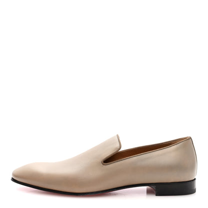 Christian Louboutin Calfskin Mens Dandelion Flat Loafers 42 Roca 1 of 9