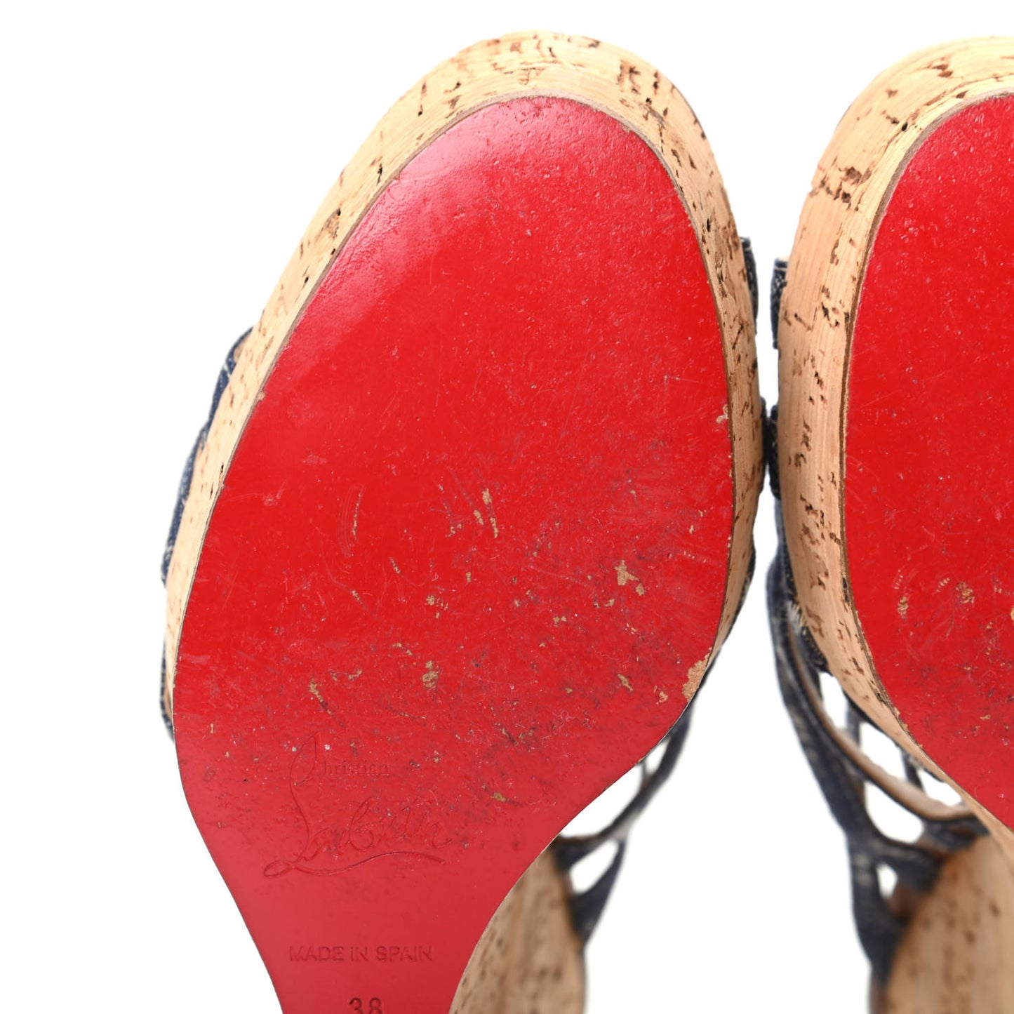 Ribbon Corniche 140 Sandals 38 Denim