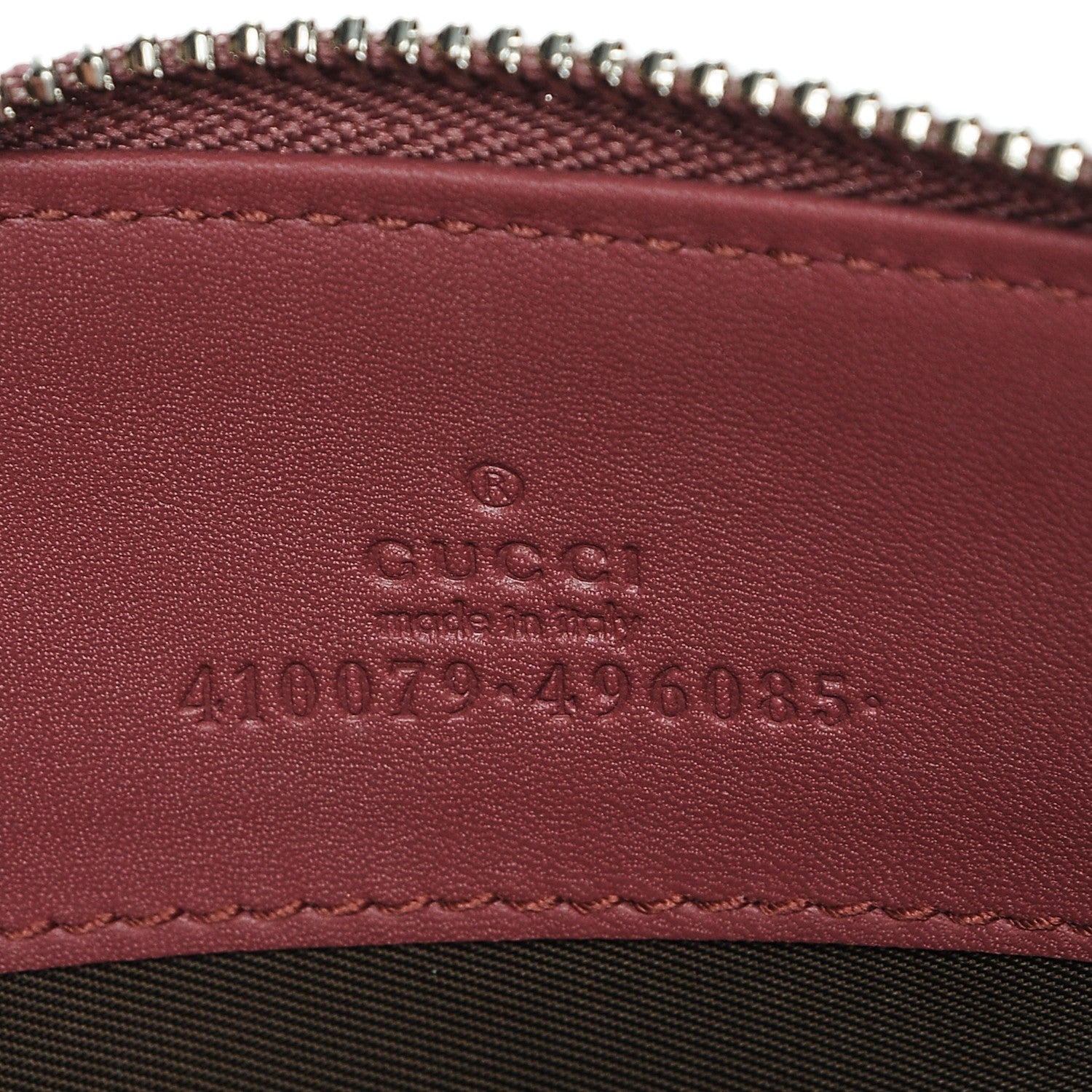 Gucci GG Supreme Monogram Blooms Small Zip Pouch Beige Multicolor Dry Rose 6 of 6