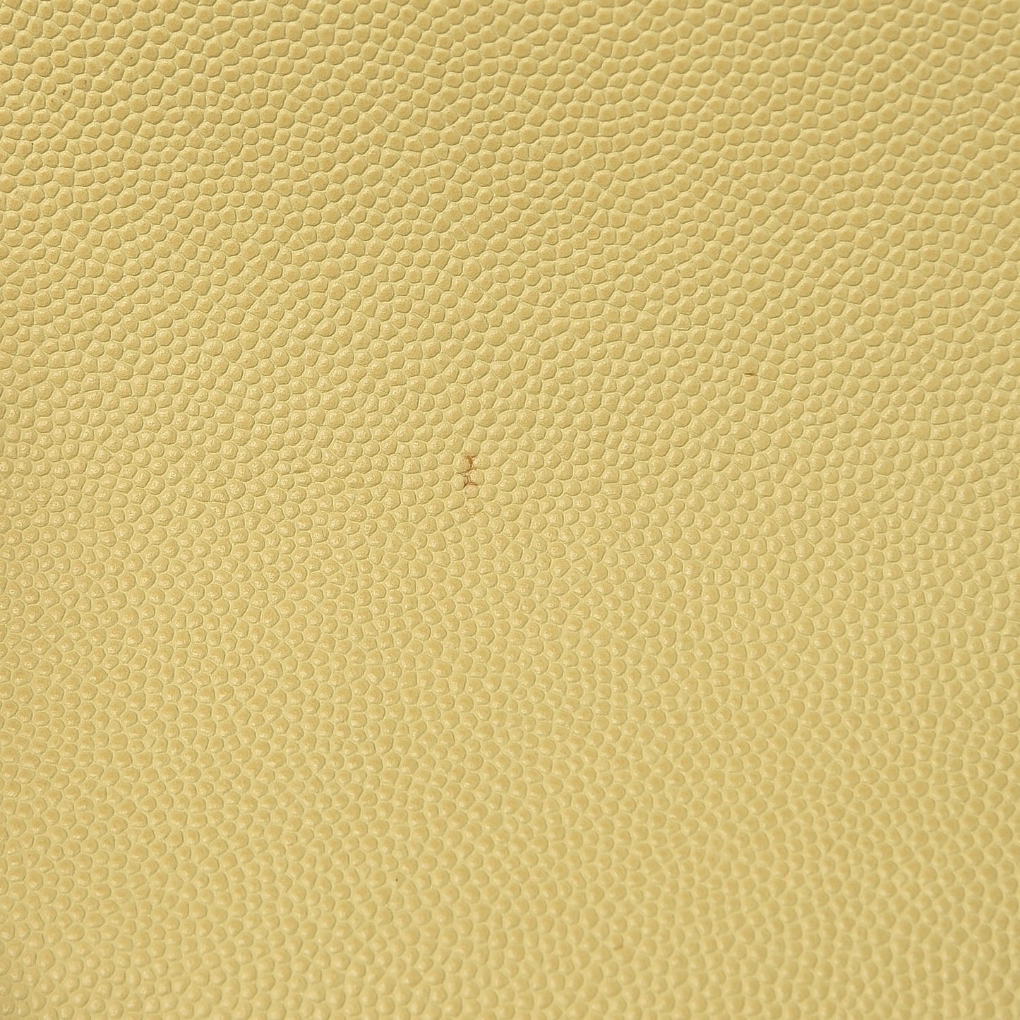 Caviar Quilted Mini Rectangular Flap Light Yellow