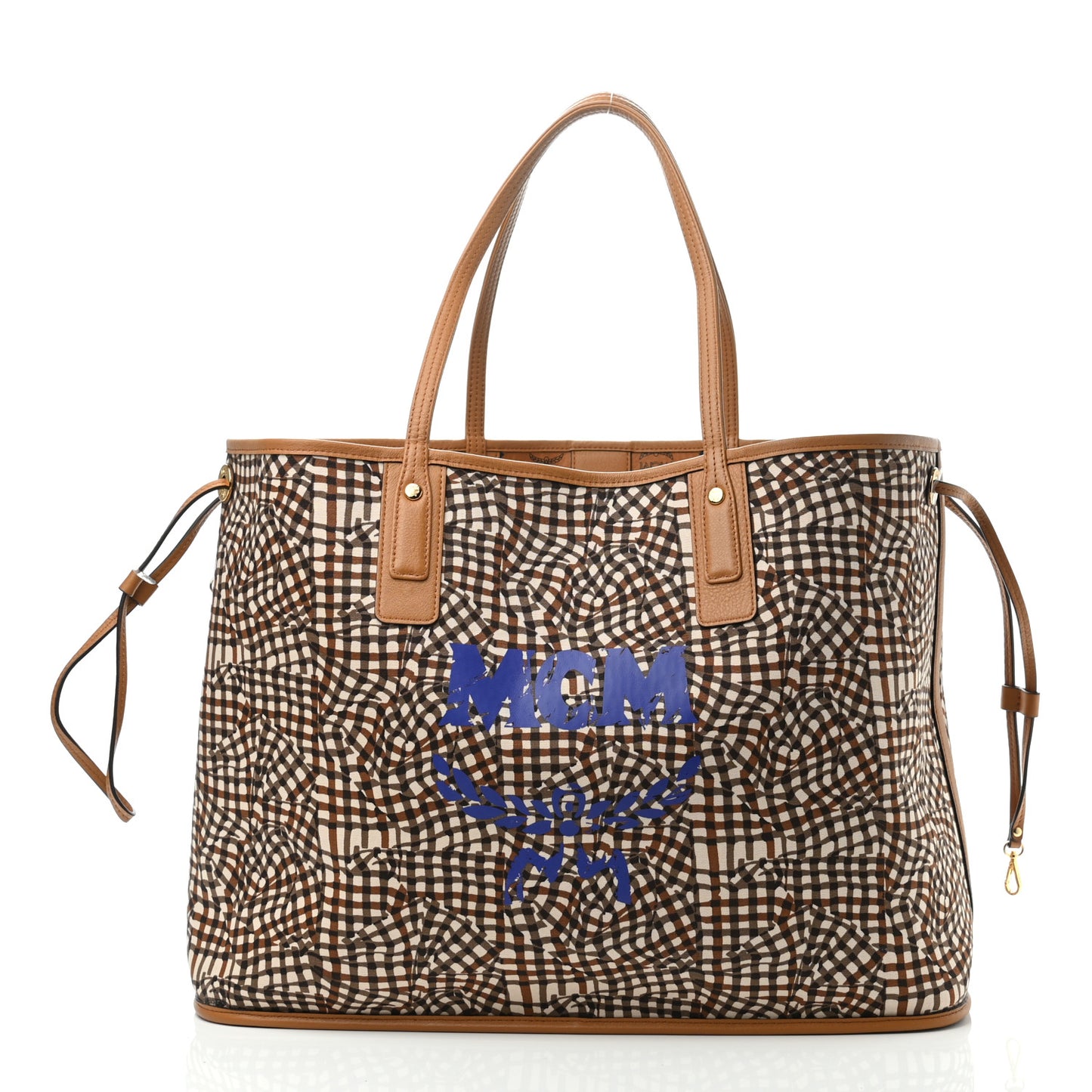 Visetos Medium Liz Reversible Shopper Tote Cognac