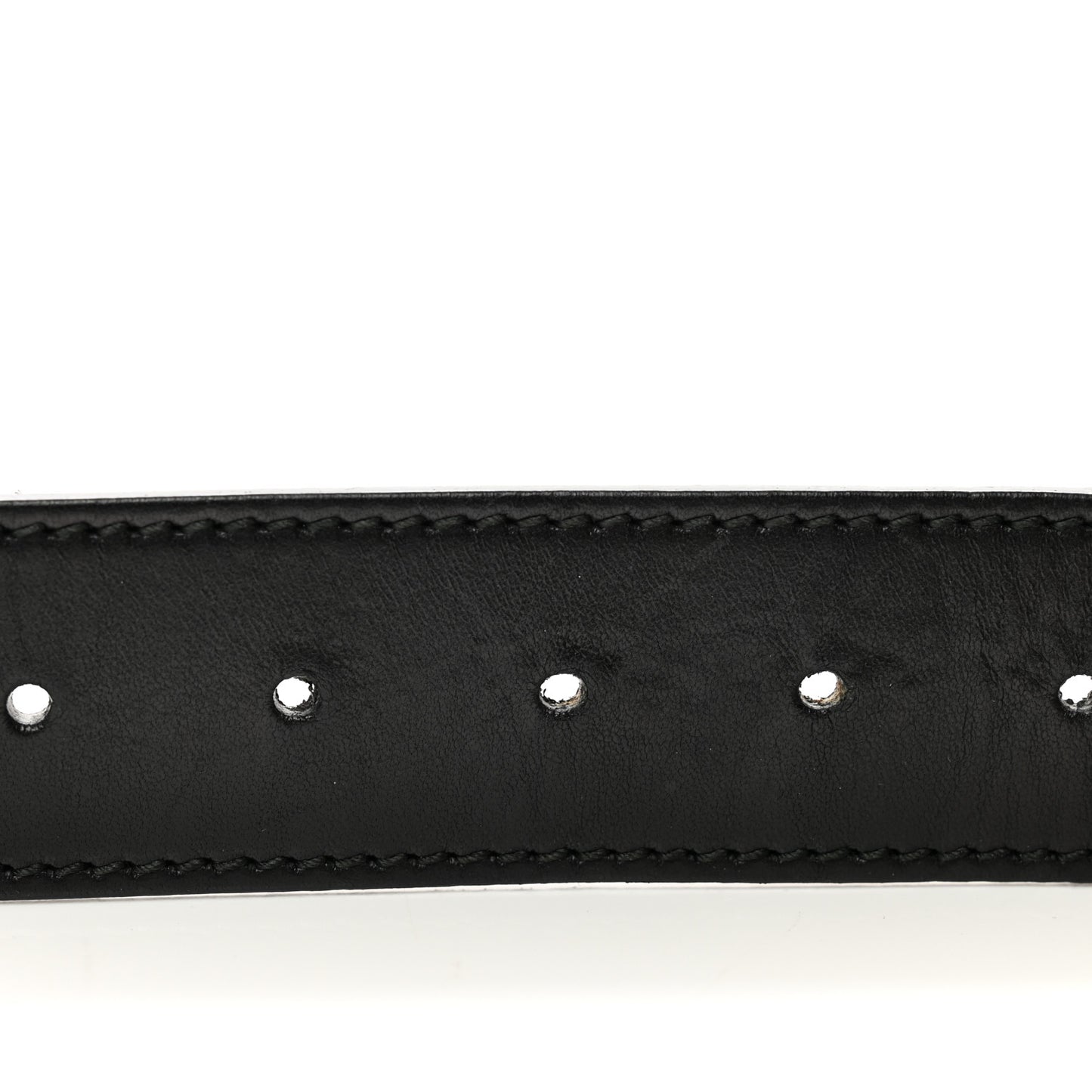 Selleria Calfskin Nickel Interlocking G 37mm Belt 85 34 Black