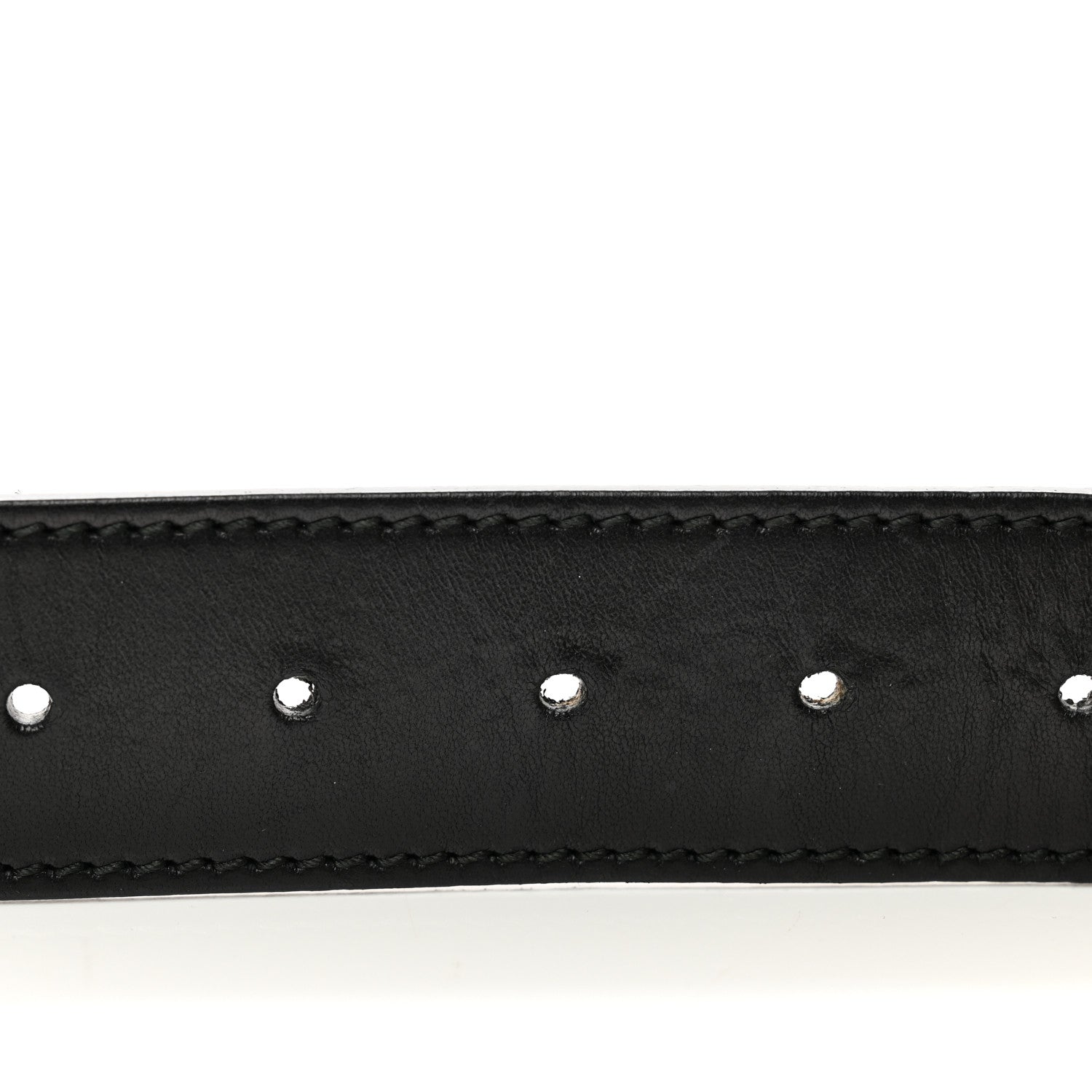 Gucci Selleria Calfskin Nickel Interlocking G 37mm Belt 85 34 Black 5 of 6