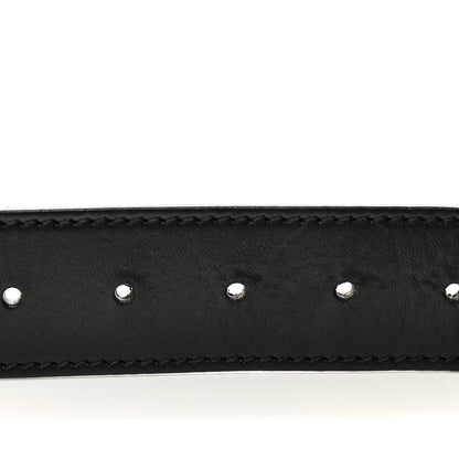 Gucci Selleria Calfskin Nickel Interlocking G 37mm Belt 85 34 Black 5 of 6