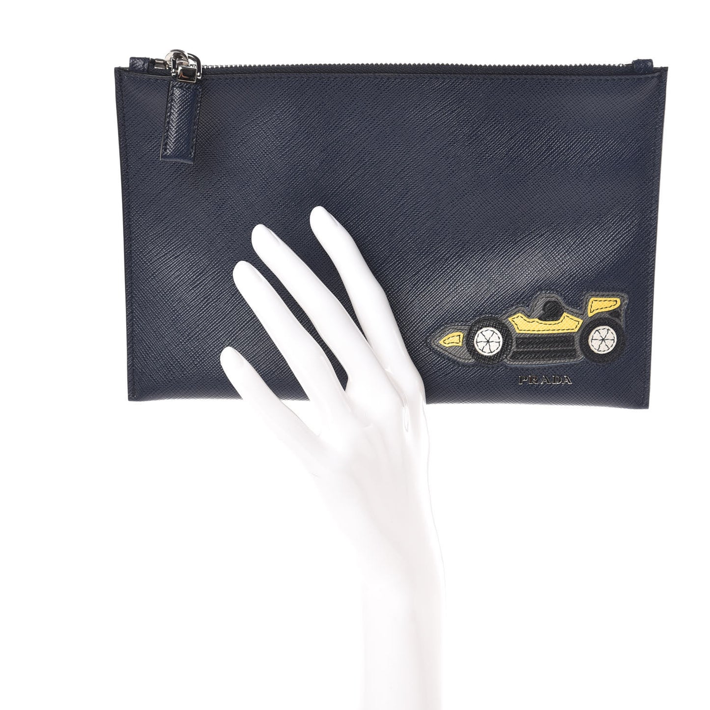 Saffiano Race Car Flat Pouch Baltico