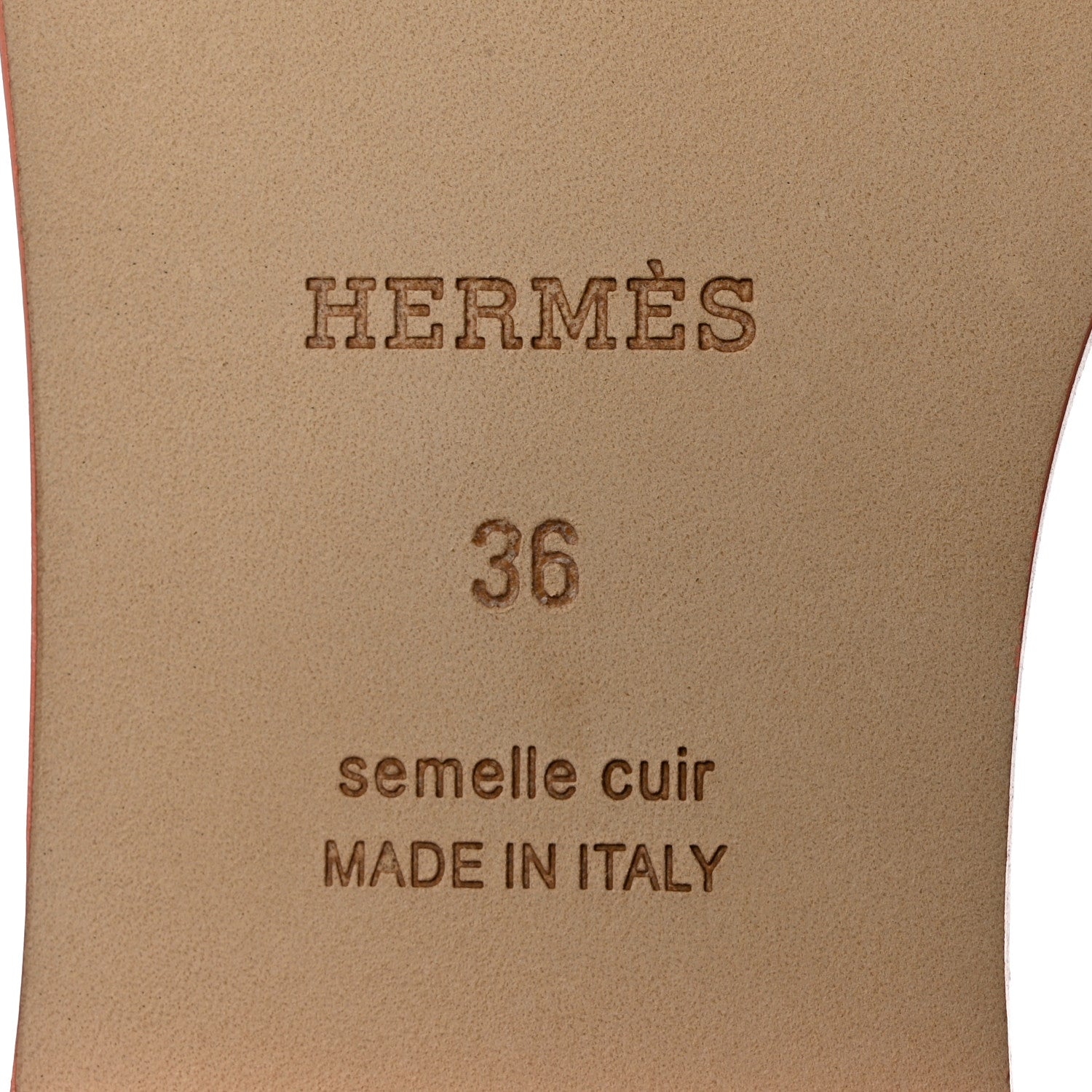 Hermes Epsom Oran Sandals 36 Orange Joey 8 of 9