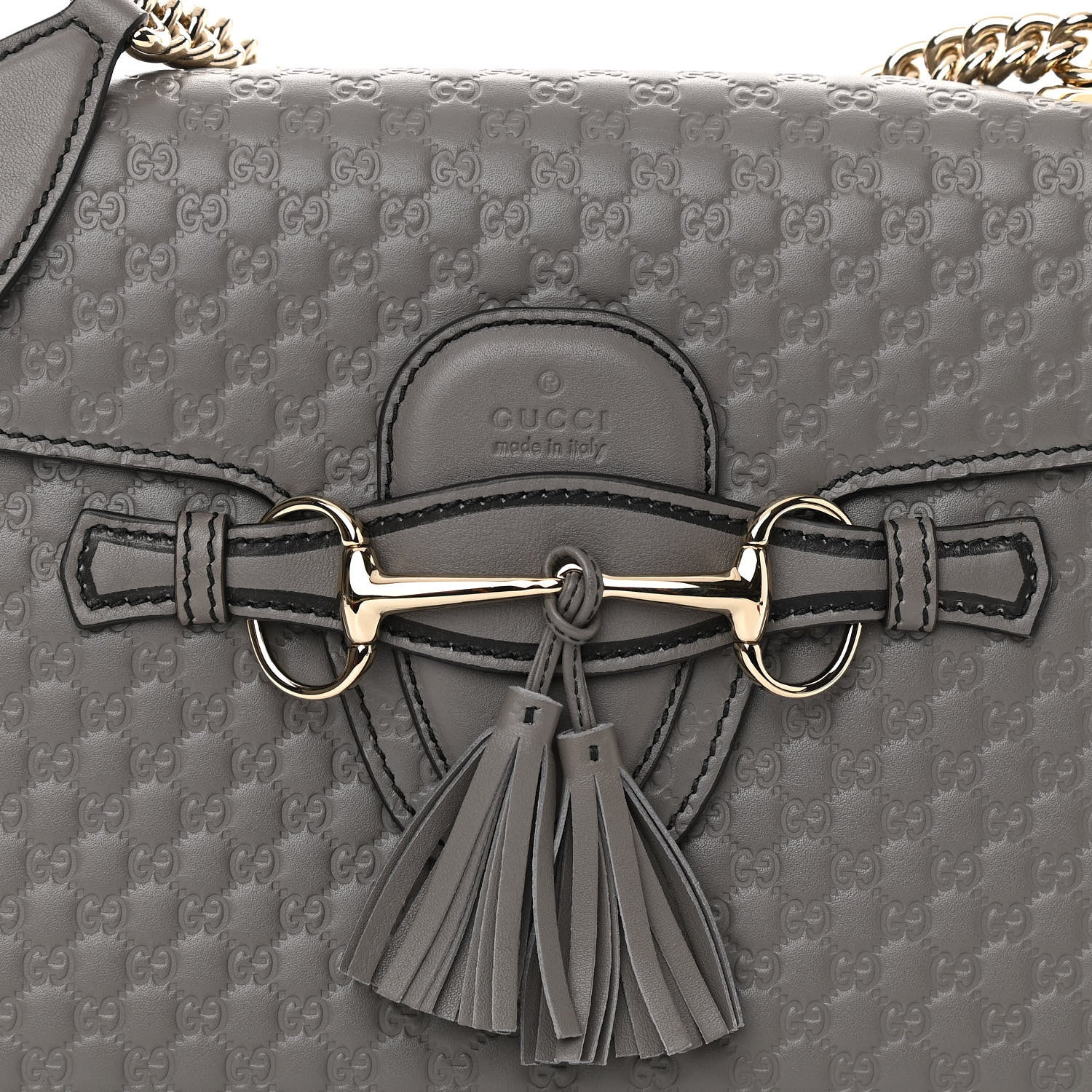 Gucci Soft Microguccissima Medium Emily Chain Shoulder Bag Loess 8 of 10