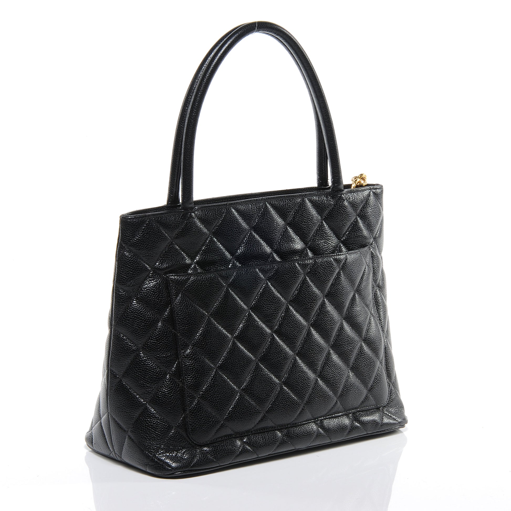 Chanel Caviar Quilted Medallion Tote Black 3 of 7