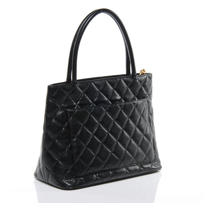 Chanel Caviar Quilted Medallion Tote Black 3 of 7