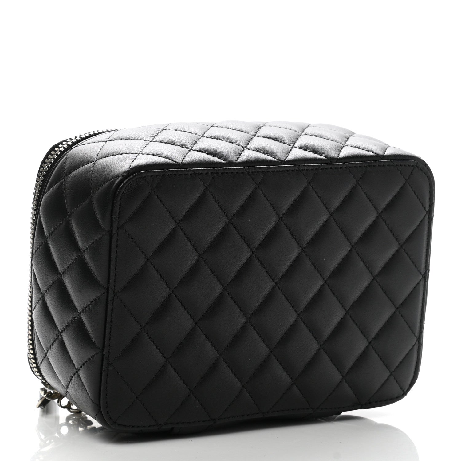 Chanel Lambskin Quilted Jewelry Case Black 4 of 12