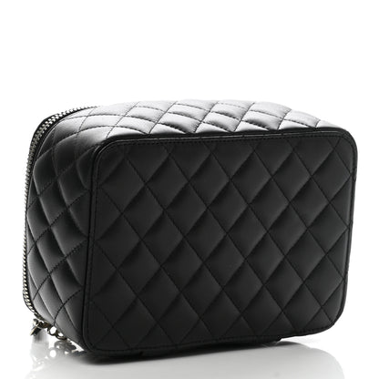 Chanel Lambskin Quilted Jewelry Case Black 4 of 12