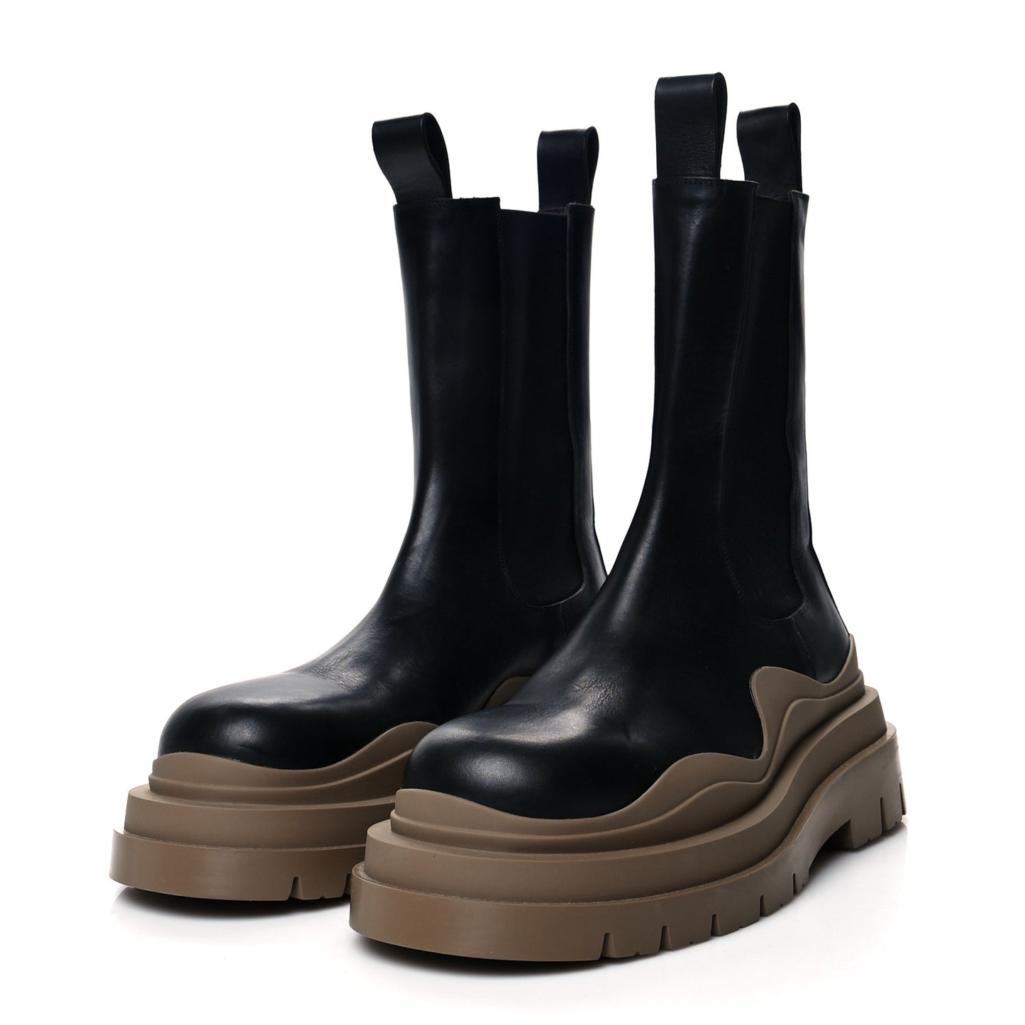 Calfskin Mens The Tire Chelsea Boots 43 Black Jute