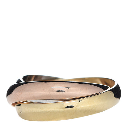 Cartier 18K Pink Yellow White Gold Classic Les Must De Trinity Ring 52 6 3 of 6