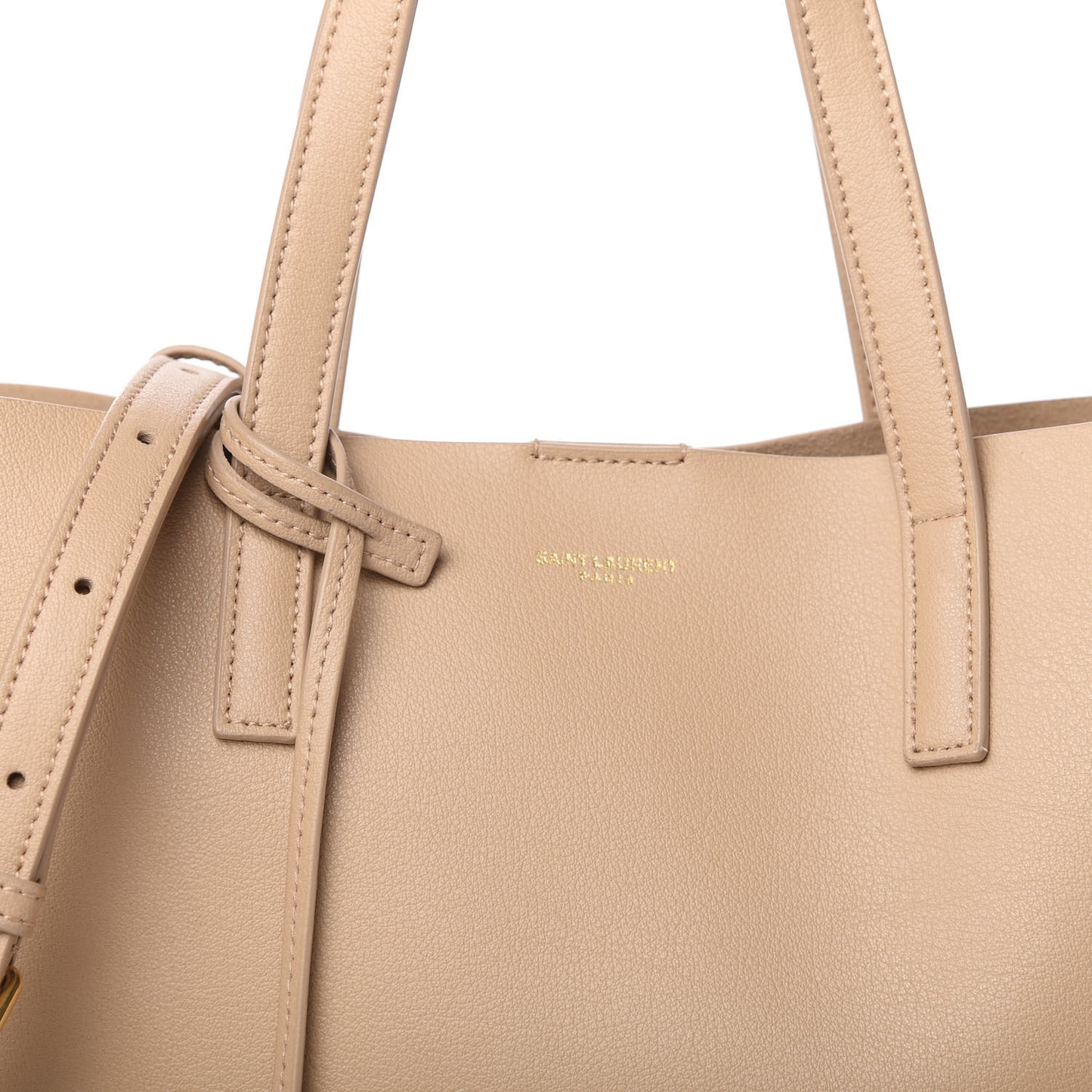 Calfskin Toy Shopping Tote Nude Powder